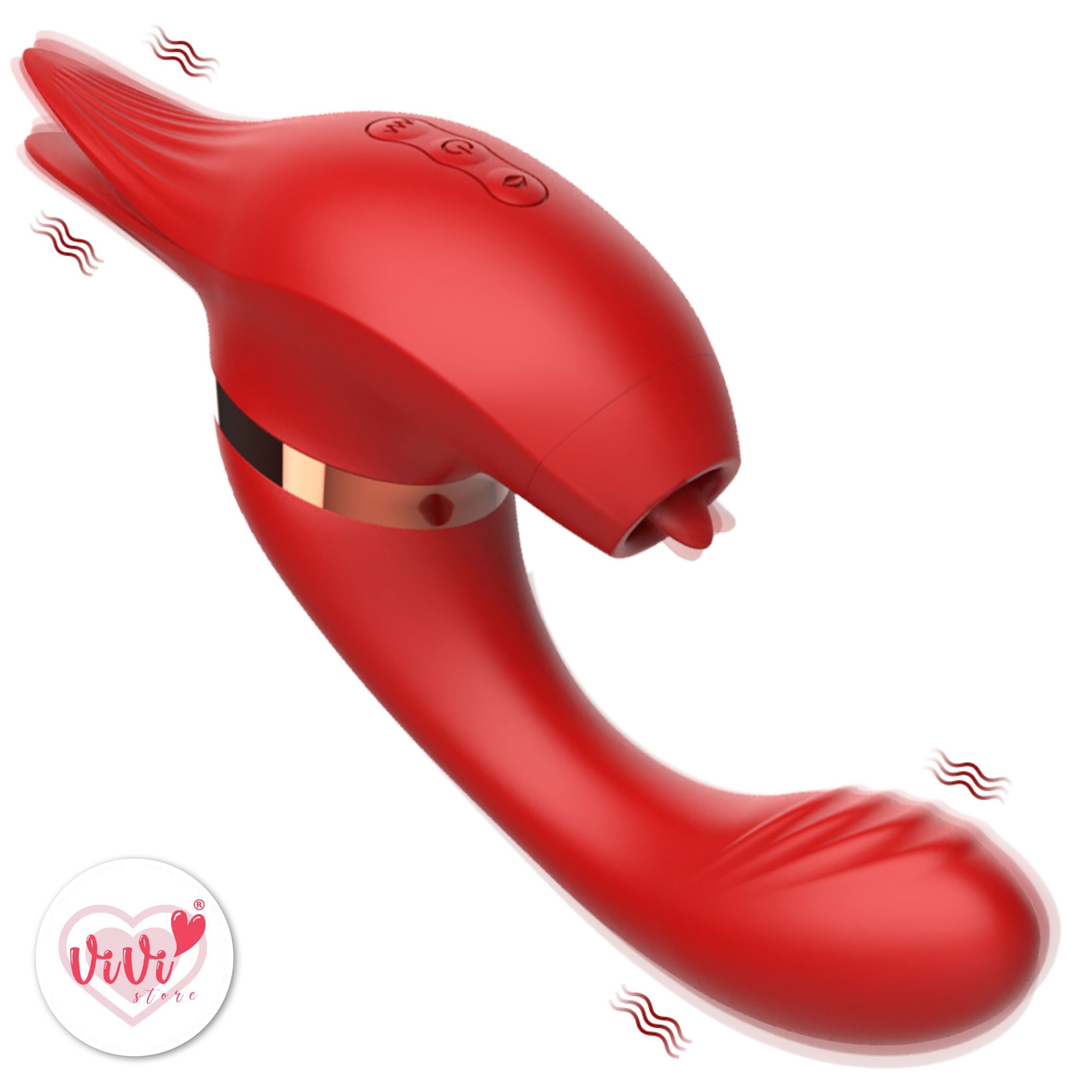 Vivi Raffles Dual Head Rotate Sucking Ball Beating Licking Vibrator Female Adult Toy Malaysia - Image 15