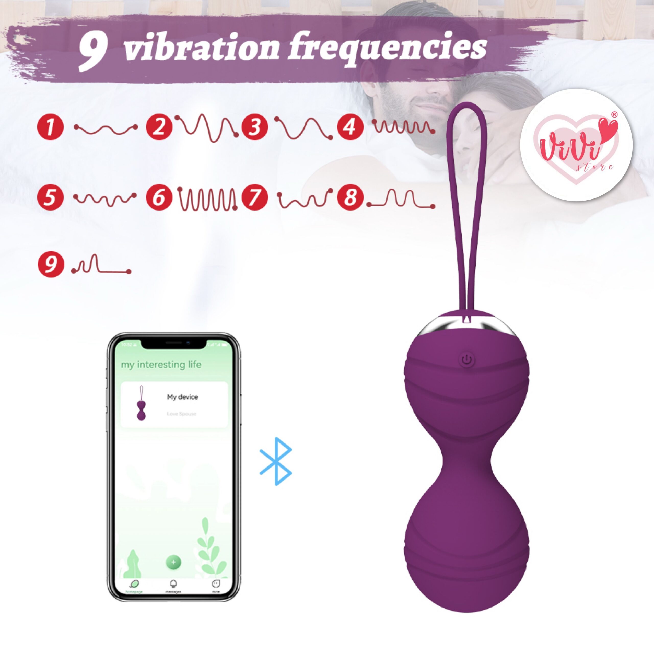 Kegel Ball Weight Exercise Vibrator Remote Control Phone App Control Female Vibrate Adult Toy Malaysia - Image 25