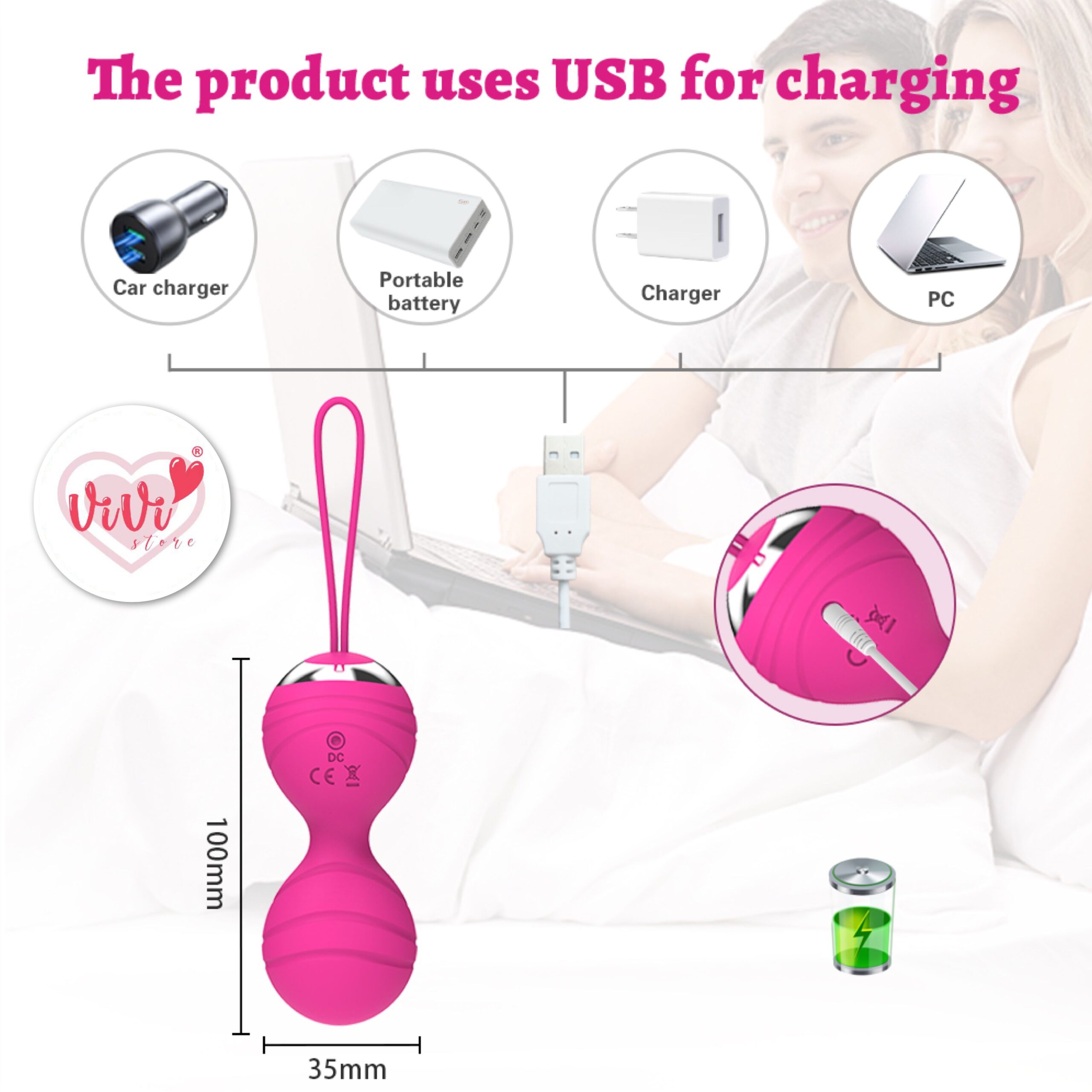 Kegel Ball Weight Exercise Vibrator Remote Control Phone App Control Female Vibrate Adult Toy Malaysia - Image 28