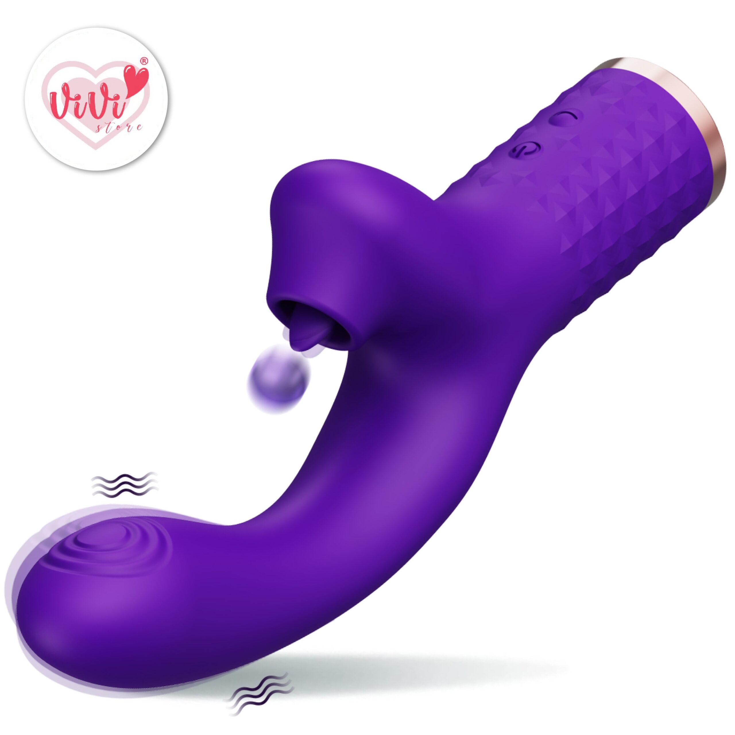 Vivi Raffles Dual Head Rotate Sucking Ball Beating Licking Vibrator Female Adult Toy Malaysia - Image 29