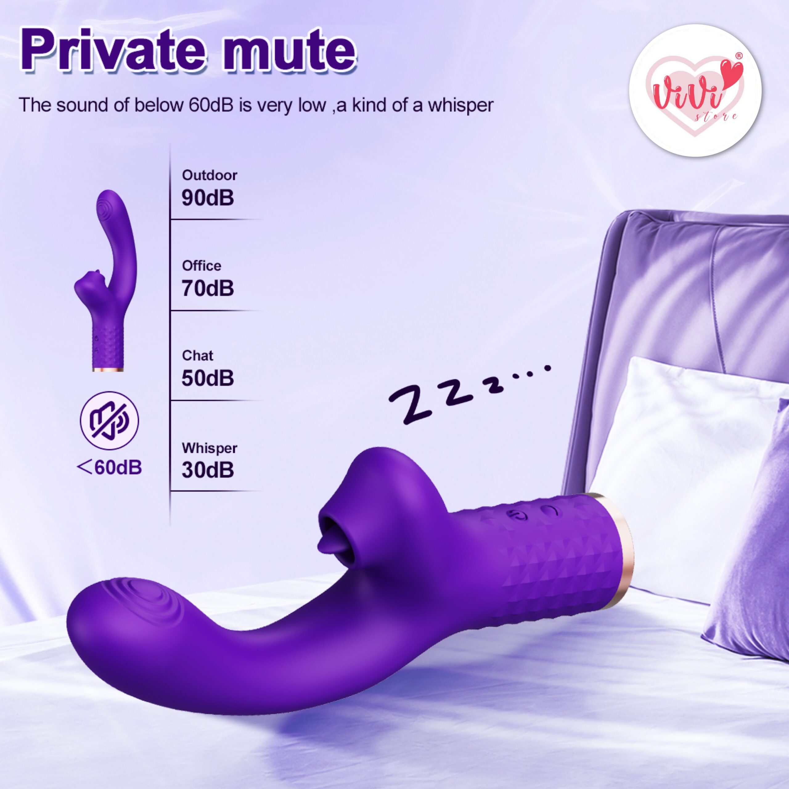 Vivi Raffles Dual Head Rotate Sucking Ball Beating Licking Vibrator Female Adult Toy Malaysia - Image 24