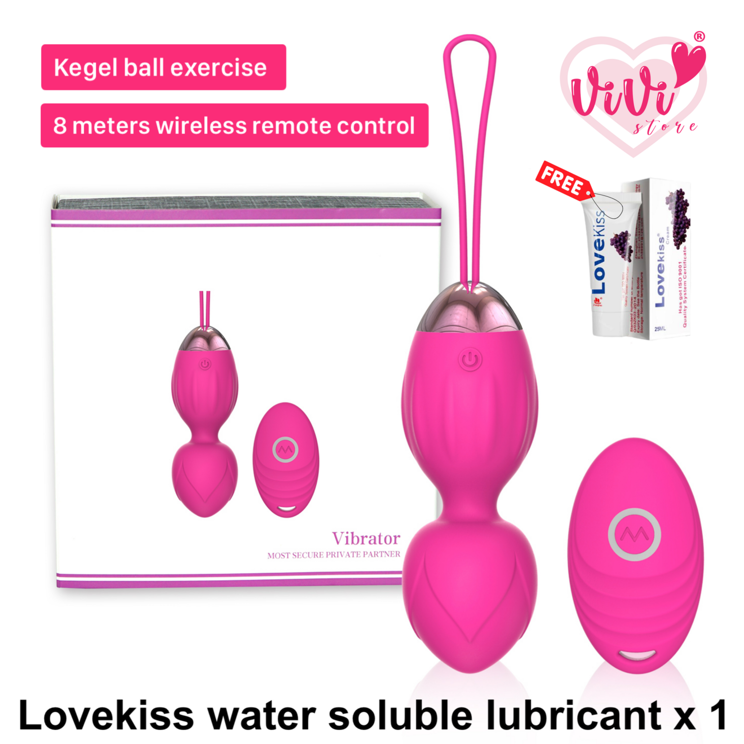 Kegel Ball Weight Exercise Vibrator Remote Control Phone App Control Female Vibrate Adult Toy Malaysia - Image 15