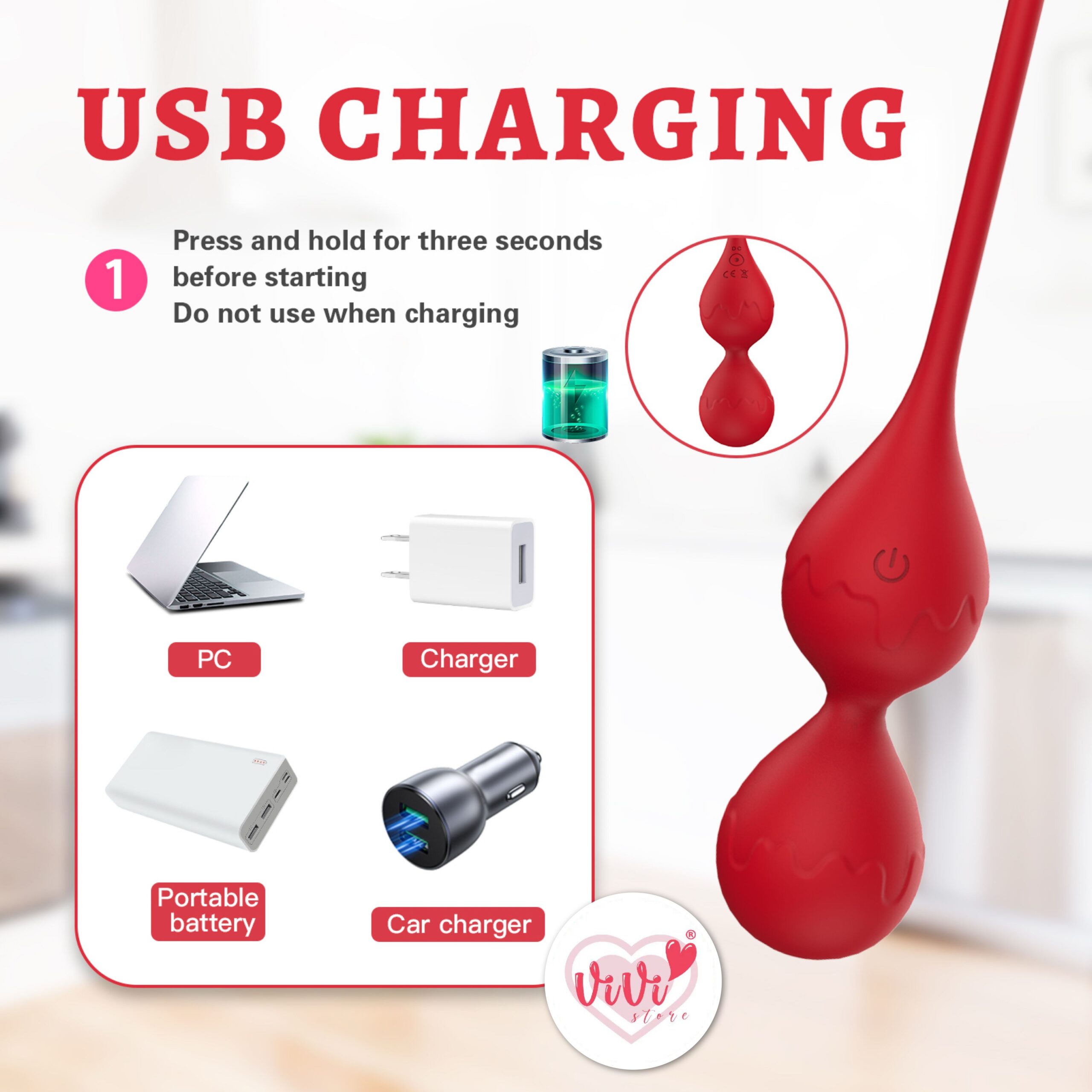 Kegel Ball Weight Exercise Vibrator Remote Control Phone App Control Female Vibrate Adult Toy Malaysia - Image 3