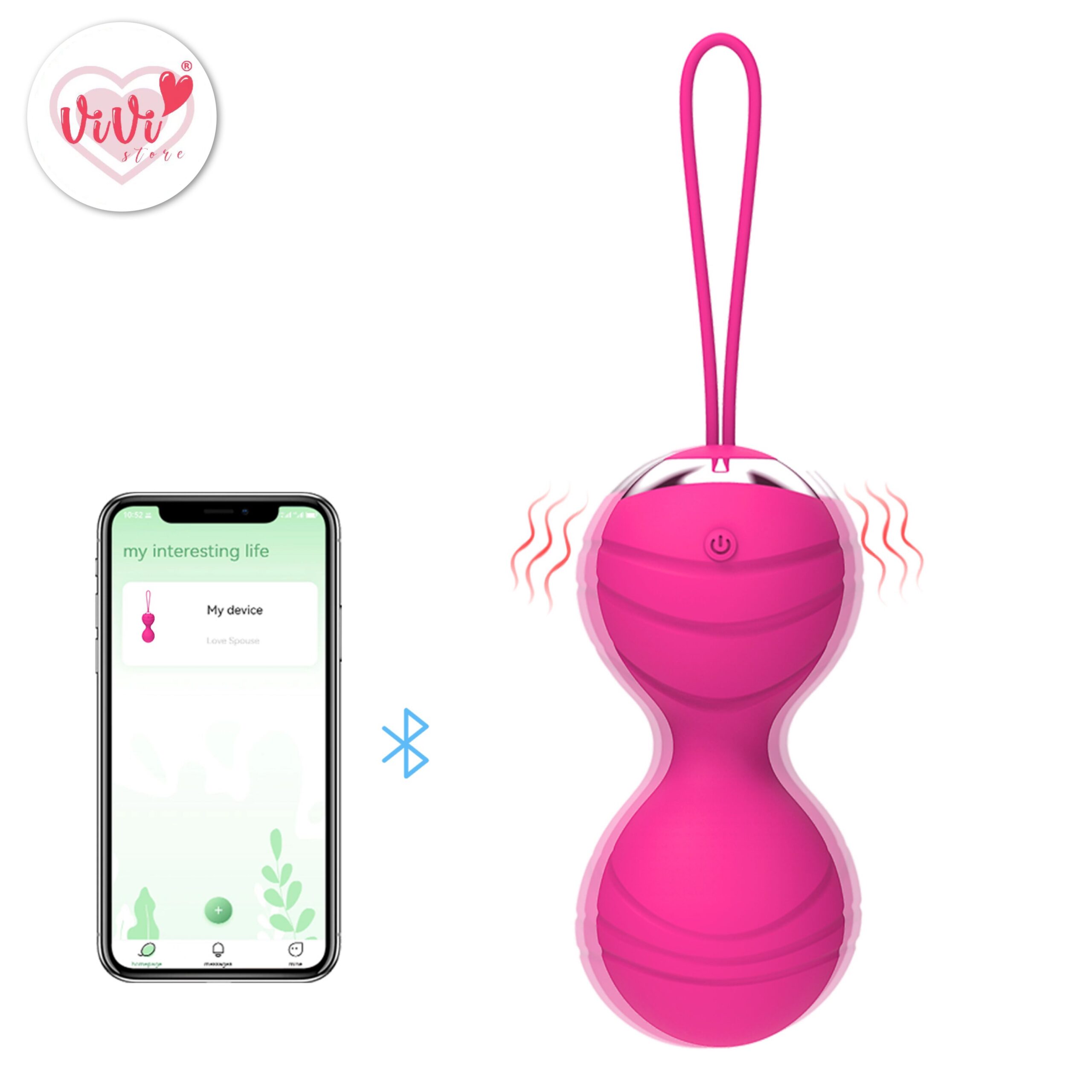 Kegel Ball Weight Exercise Vibrator Remote Control Phone App Control Female Vibrate Adult Toy Malaysia - Image 31