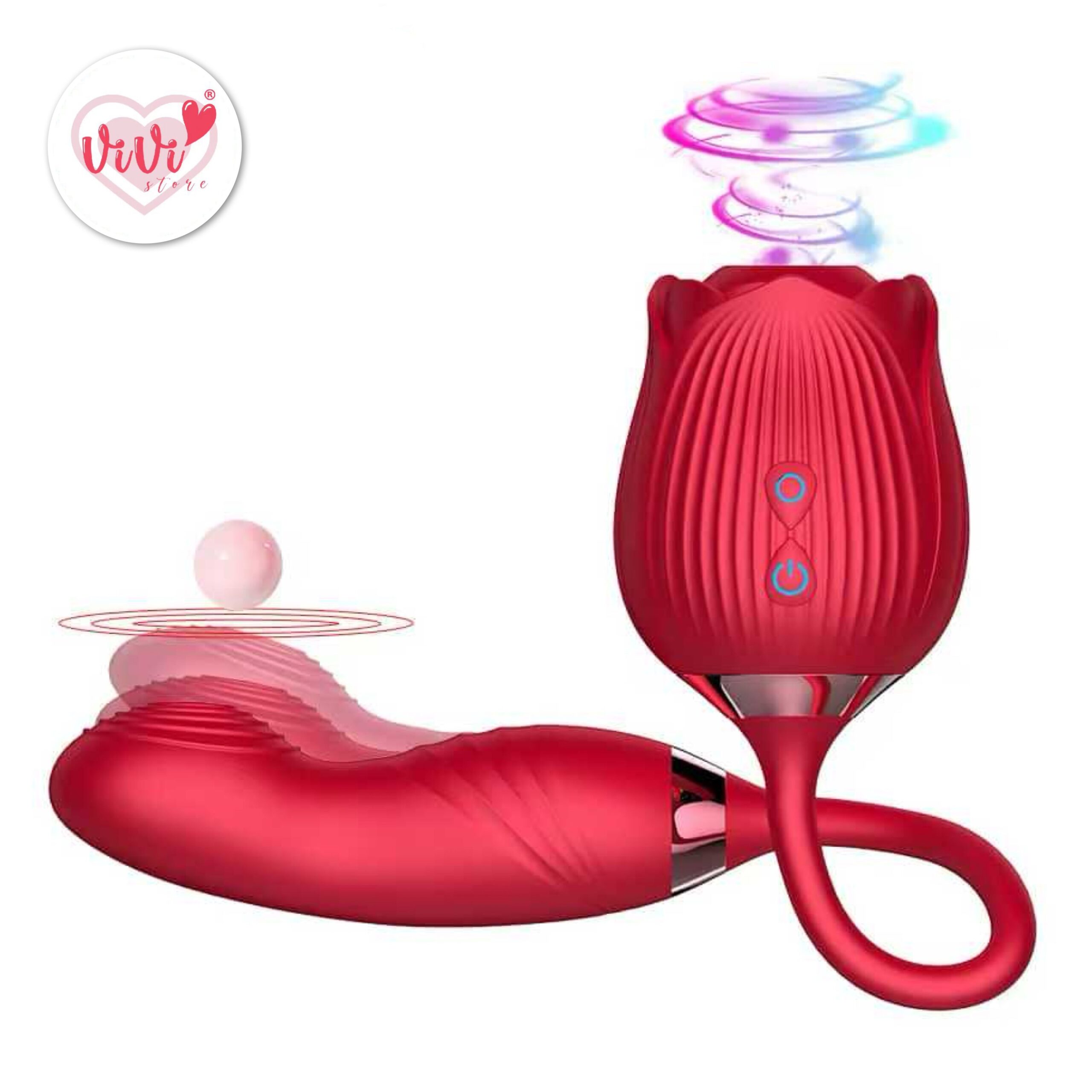 Rose Tail Licking Sucking Vibrator Thrusting Suction Masturbator Women Adult Toy Malaysia - Image 30