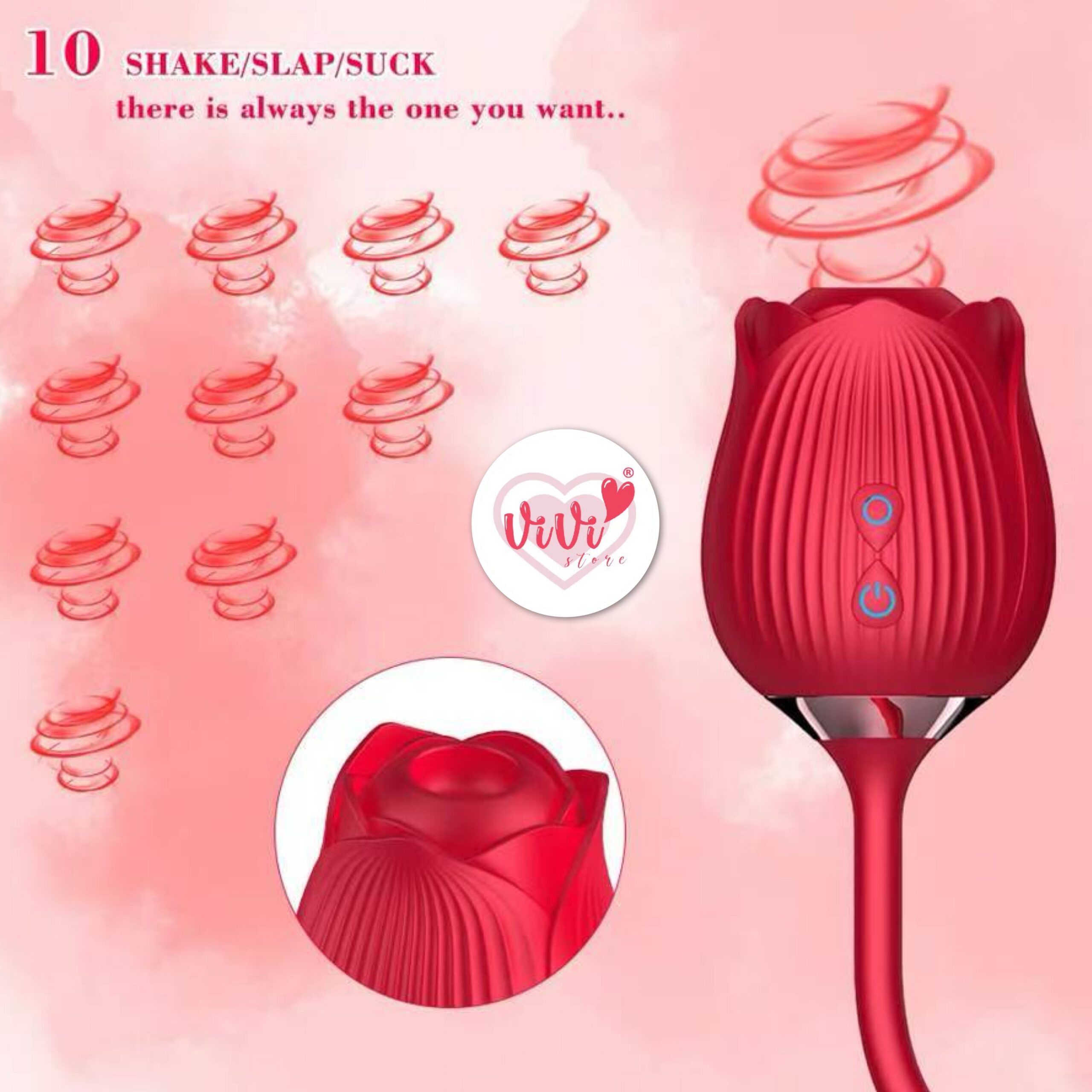 Rose Tail Licking Sucking Vibrator Thrusting Suction Masturbator Women Adult Toy Malaysia - Image 18