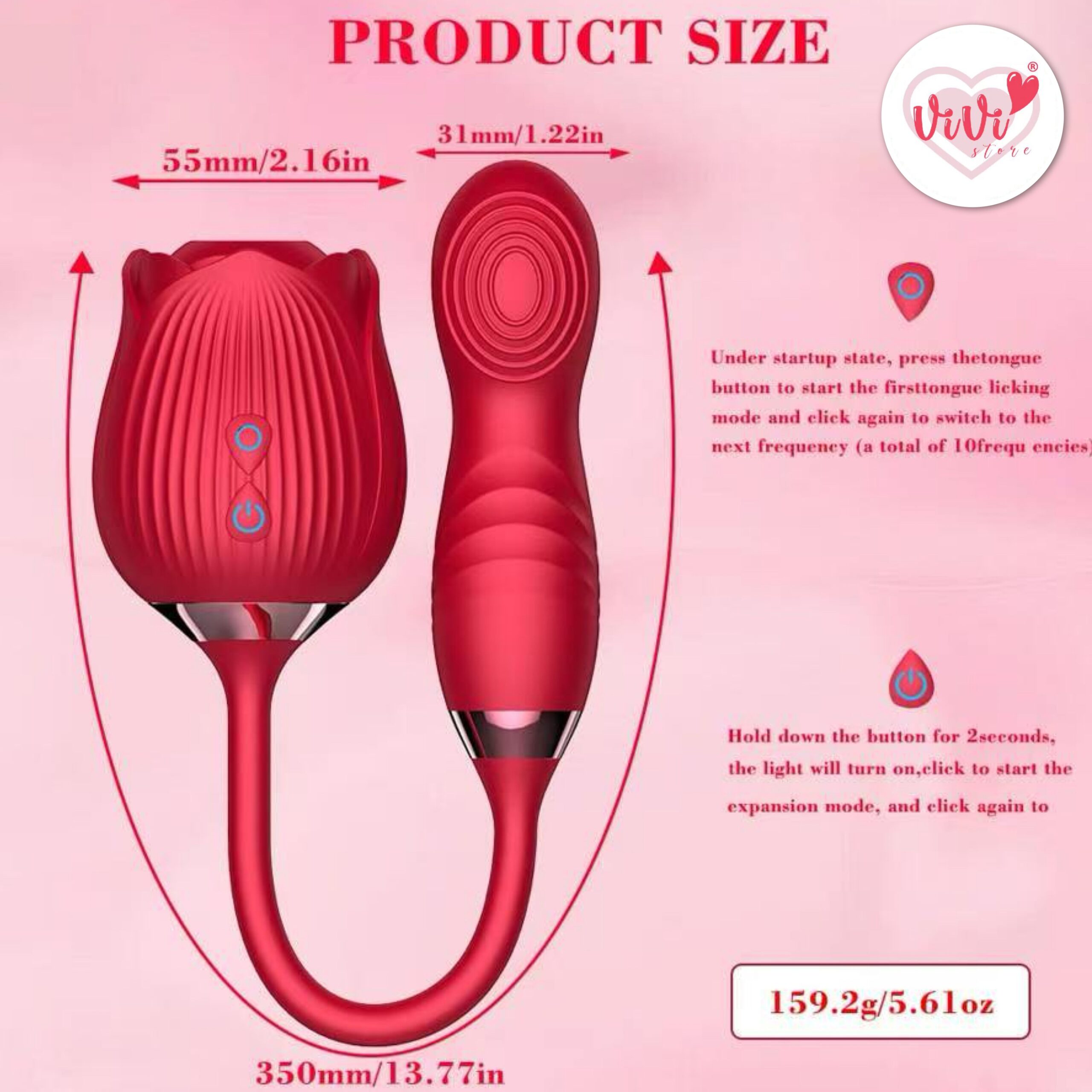 Rose Tail Licking Sucking Vibrator Thrusting Suction Masturbator Women Adult Toy Malaysia - Image 20