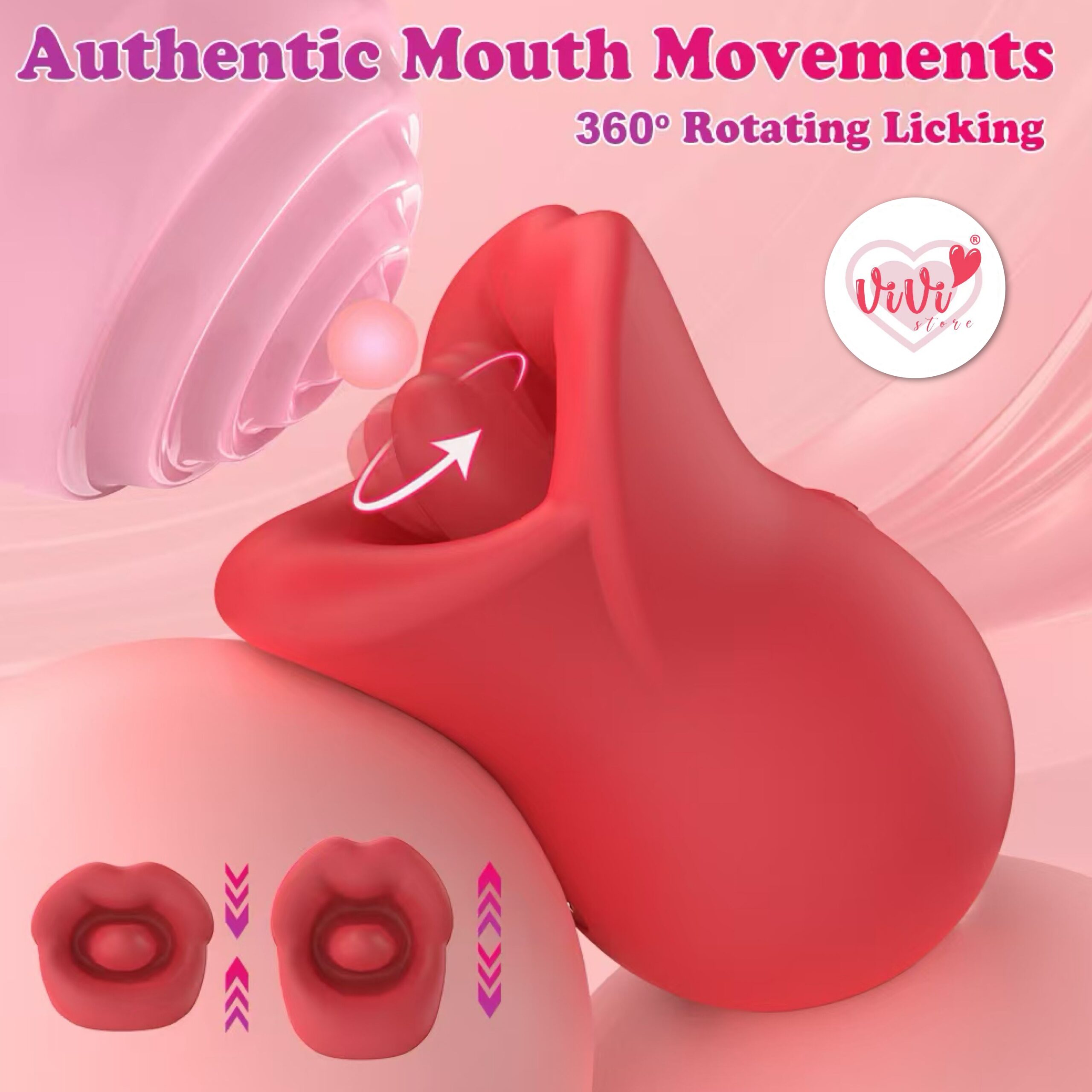 Big Mouth Clitoris Vibrator Rotating Massager Women Adult Toys Malaysia - Image 3