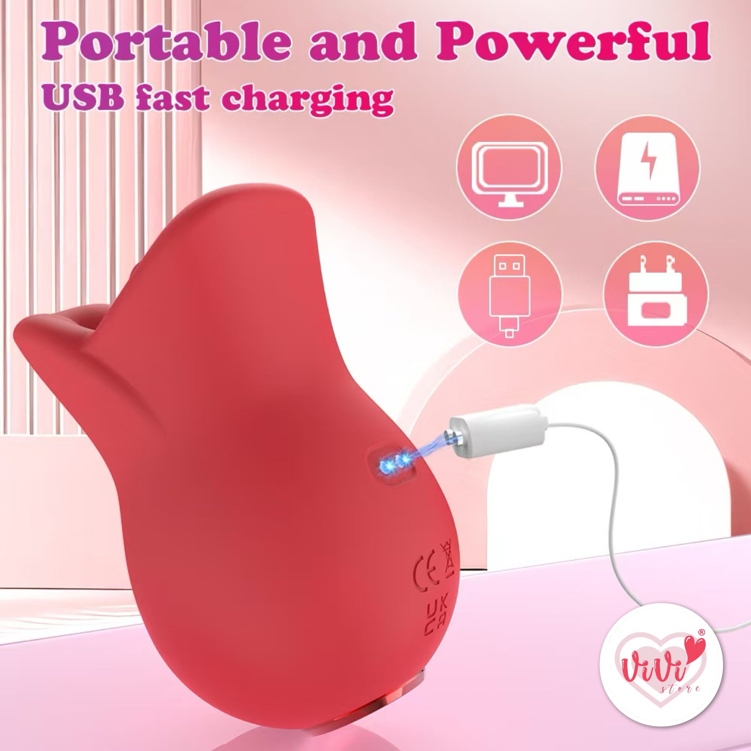 Big Mouth Clitoris Vibrator Rotating Massager Women Adult Toys Malaysia - Image 5