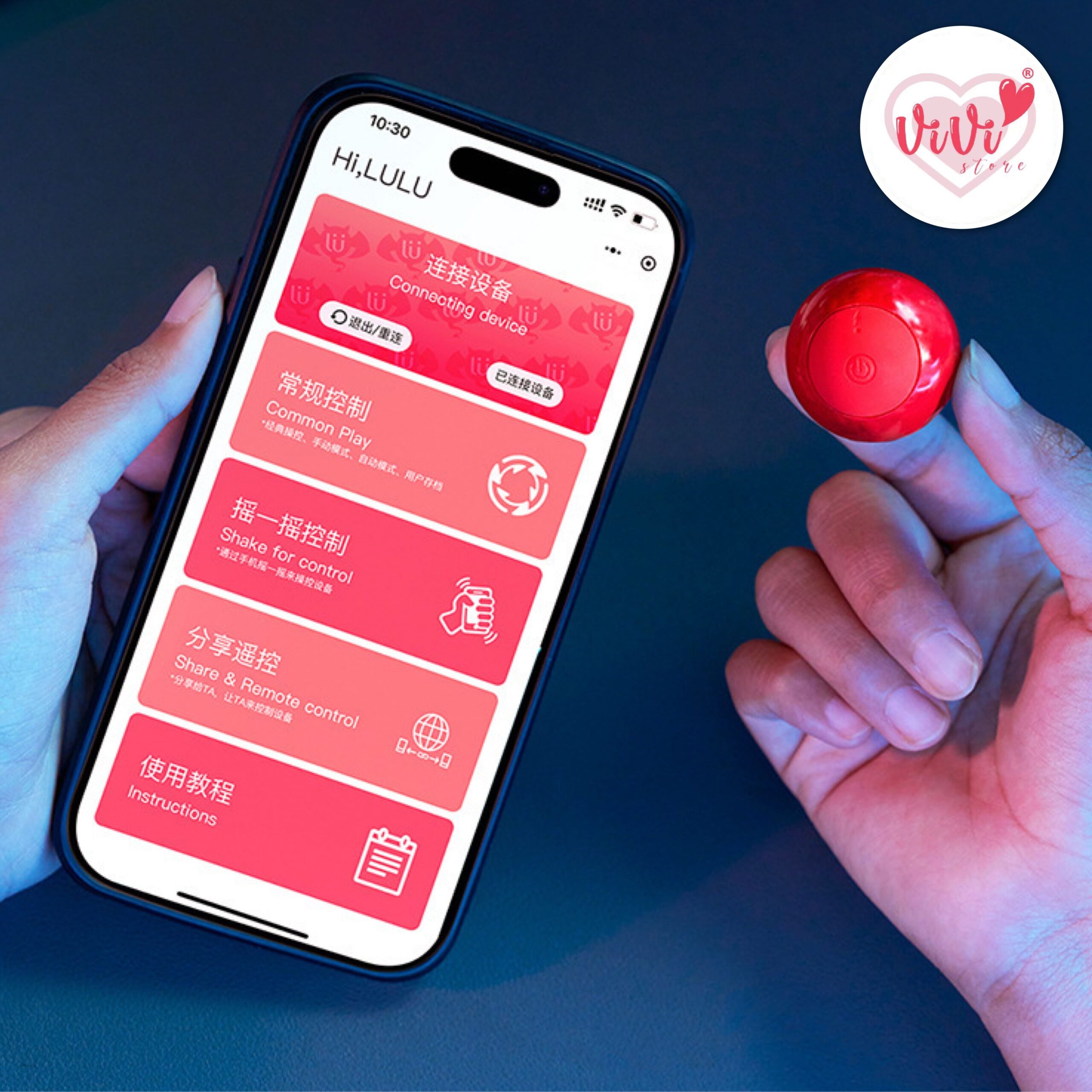 Lulucup App Control Red Ball Man Training Exercise Reusable Men Adult Toy Malaysia - Image 5