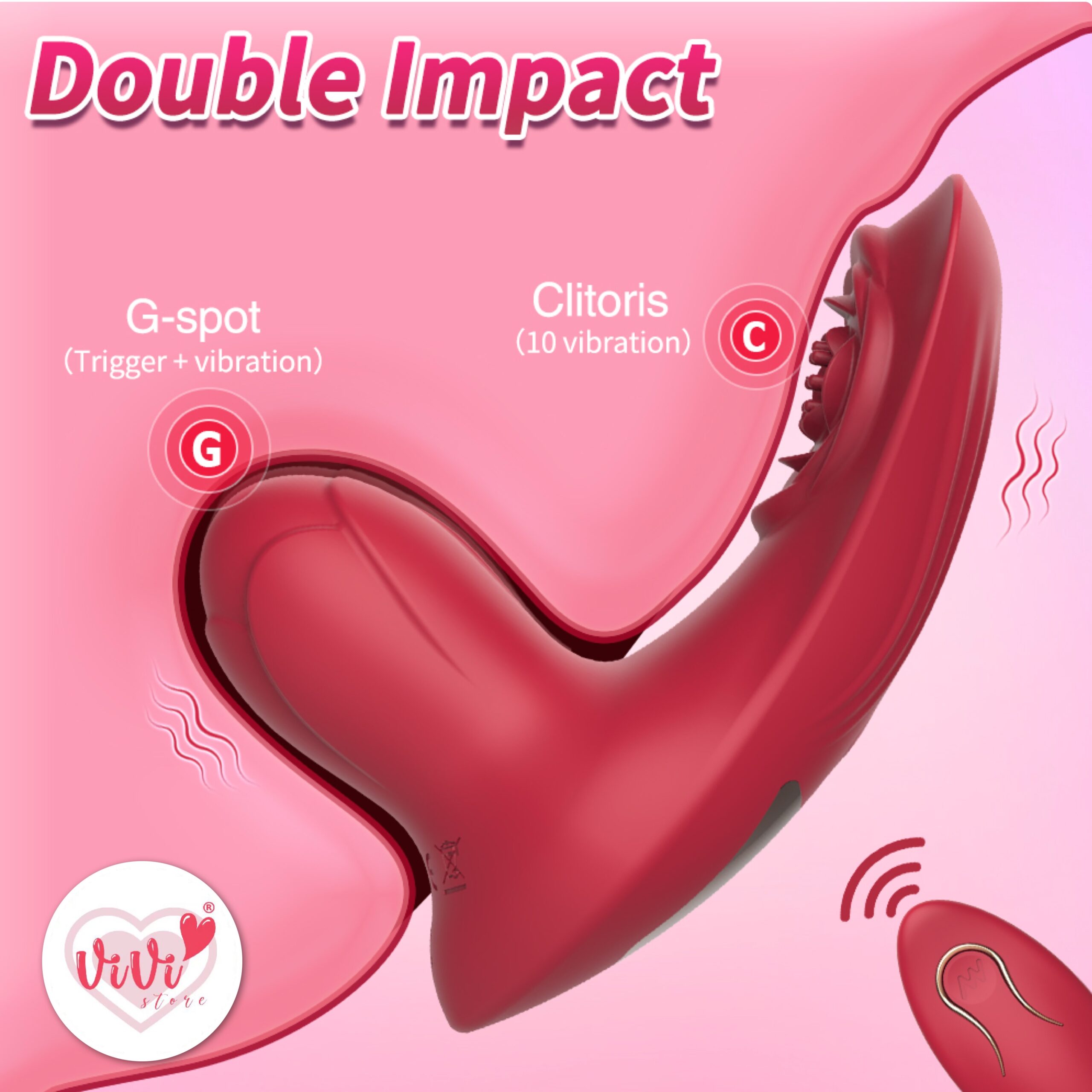 Vivistore Pella Wearable Panties Vibrator Remote Control Masturbator Women Adult Toy Malaysia - Image 4